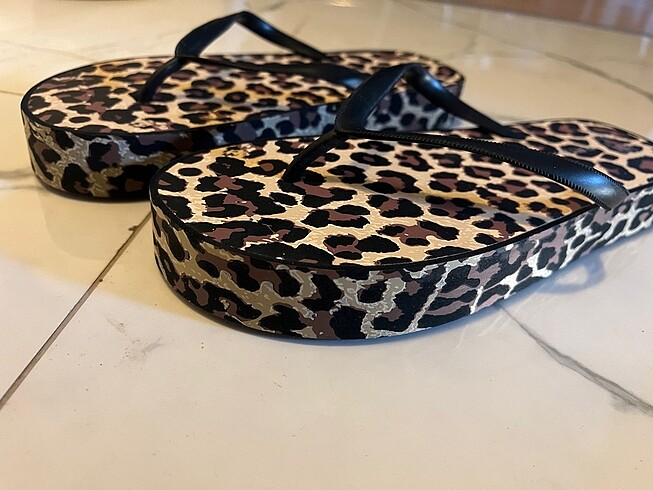 Diğer Kalin taban leopar terlik