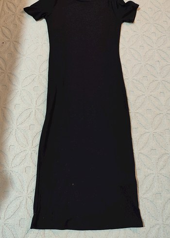 Siyah Kadın Uzun Triko Elbise - Görsel 2