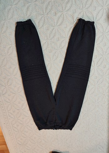 Kadın Siyah Rahat Kesim Eşofman Altı - Görsel 4