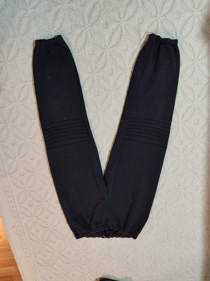 Kadın Siyah Rahat Kesim Eşofman Altı - Görsel 4