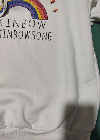 Kadın Beyaz Renkli Baskılı Sweatshirt - Görsel 6