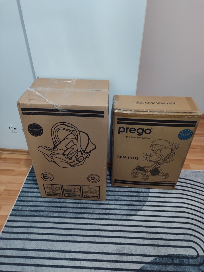 Prego Travel Sistem Bebek Arabası Yeşil-Gri - Görsel 5