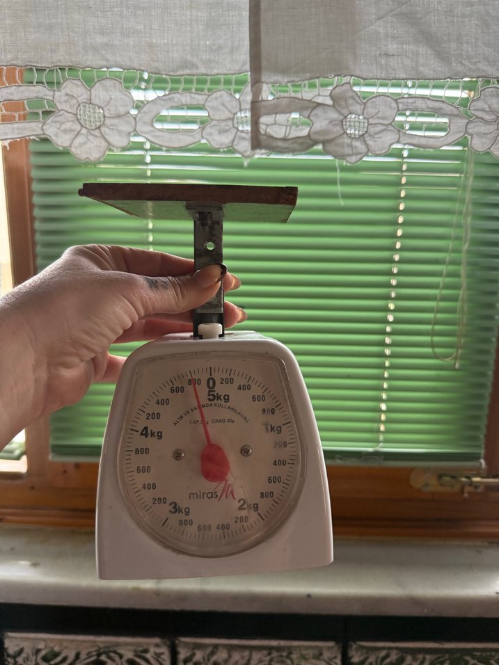 Tartı Beyaz Miras Mekanik Terazi 5kg Kapasiteli - Görsel 2