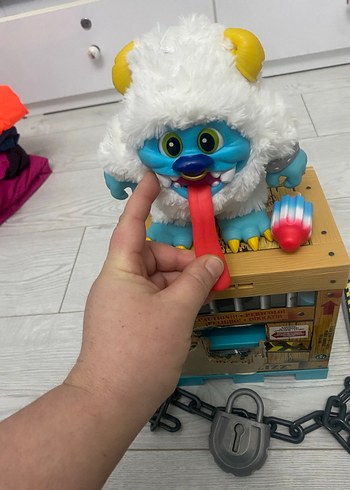 Renkli Mavi Canavar Figürlü Oyuncak - Görsel 5