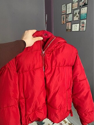 Zara kırmızı mont