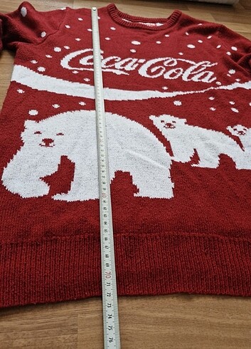 l Beden kırmızı Renk Pull & Bear Coca Cola Kazak