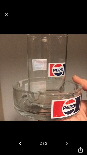 Pepsi bardak kül tablası