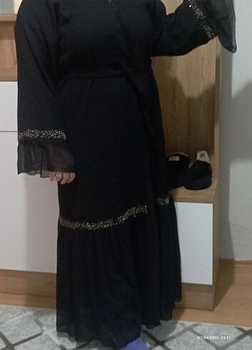 44 Beden siyah Renk Abaya