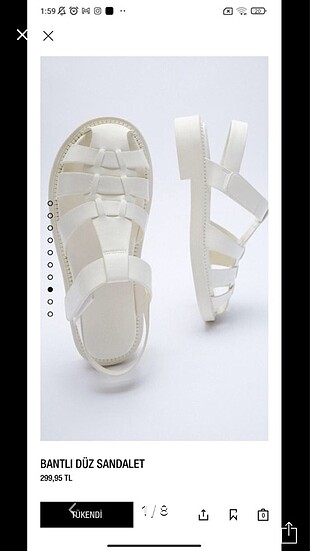 Zara Kadın Sandalet Zara Klasik Ayakkabı %20 İndirimli - Gardrops