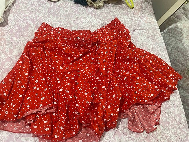 Şort etek kırmızı - Görsel 2