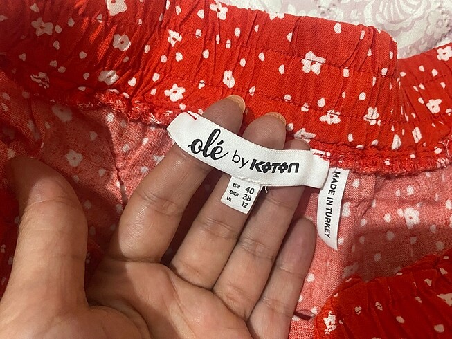 Şort etek kırmızı - Görsel 4