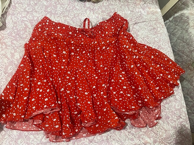 Şort etek kırmızı - Görsel 5