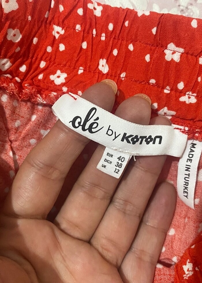 Şort etek kırmızı - Görsel 4