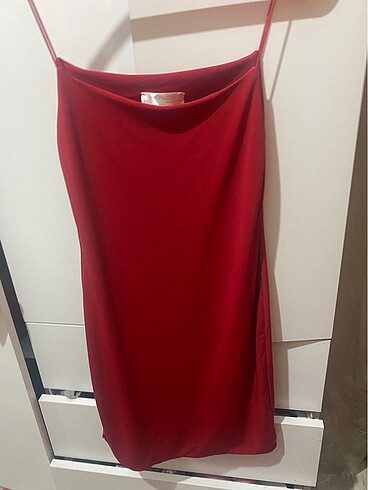 Kırmızı mini elbise - Görsel 6