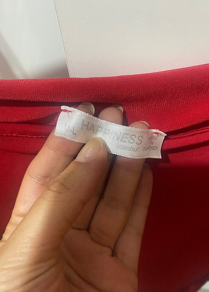 Kırmızı mini elbise - Görsel 5