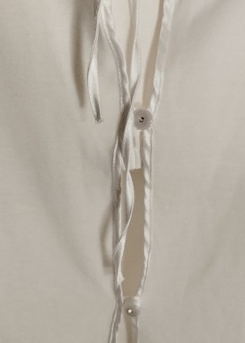 Bohem Nakışlı Uzun Beyaz Kadın Sabahlık - Görsel 11