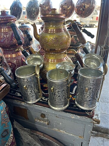 3 adet Antep oyma kahvelik