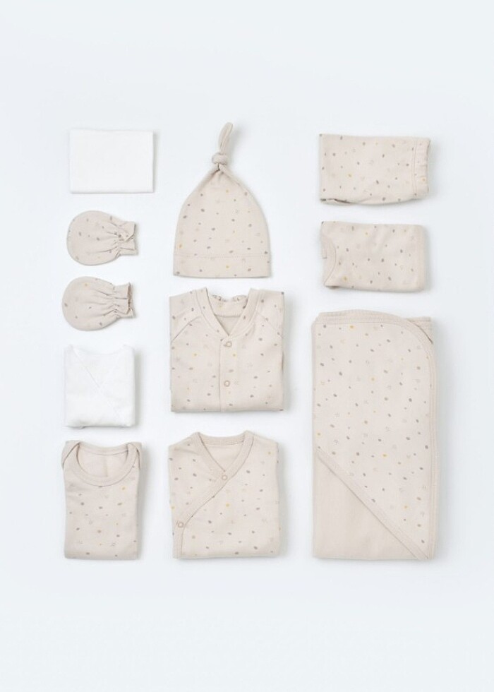 BabyCosy 10 parça hastane çıkışı organik pamuk - Görsel 4