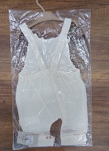 6-9 Ay Beden BabyCosy Organik Müslin Bayramlık Salopet