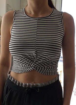 Çizgili crop