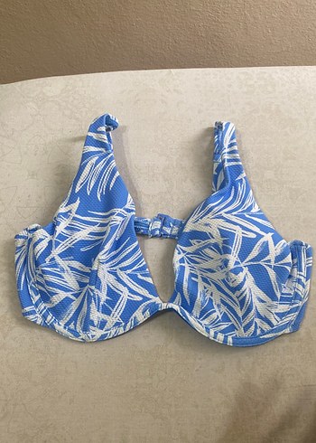 Mavi Bağlamalı Kadın Bikini Üstü