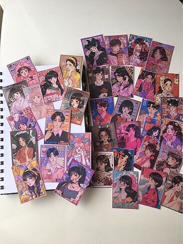 Anime kız scrapbook Stickers