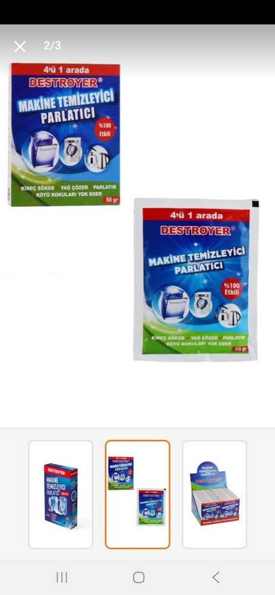 Destroyer Makine Temizleyici Parlatıcı 2x50g - Görsel 2