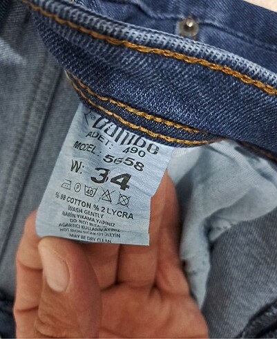 34 Beden Koton erkek kot pantolon