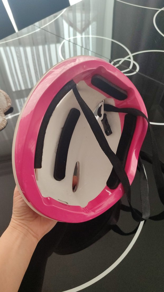 Renkli Baskılı Pembe Motosiklet Kaskı - Görsel 2