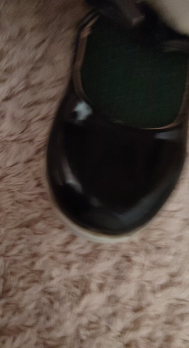 Kız Çocuk Siyah Rugan Babet Ayakkabı - Görsel 5