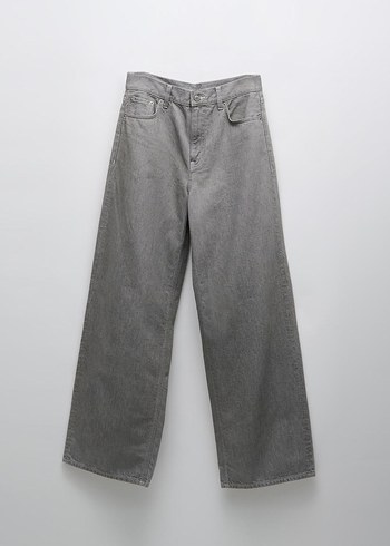 Zara Zara Gri Renk Denim Pantalon