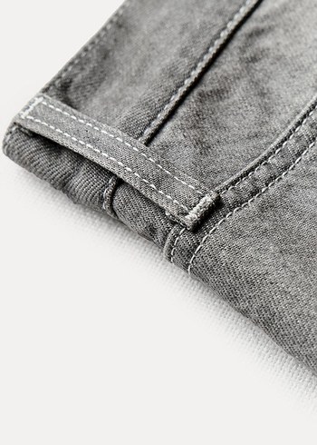 s Beden gri Renk Gri Denim Salaş Pantolon