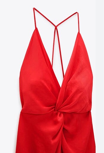 Zara Zara Saten Elbise