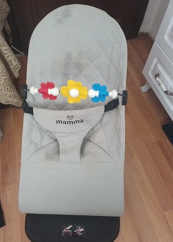Gri Mamma Bebek Ana Kucağı Oyuncaklı