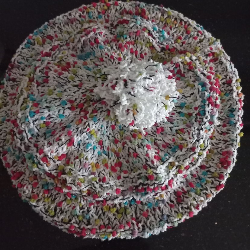 Renkli Örgü Kadın Bere - Görsel 2