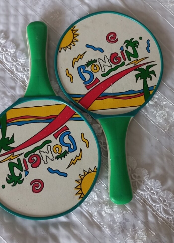 İki adet Plastik yapıskanlı raket - Görsel 2