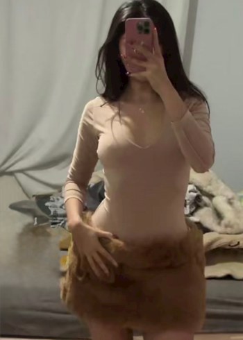 Kürklü etek shein peluş - Görsel 2