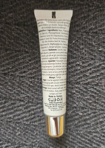 Dermoten Göz Çevresi Kremi 15 ml - Görsel 2