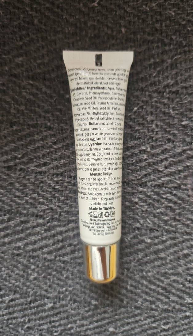 Dermoten Göz Çevresi Kremi 15 ml - Görsel 2