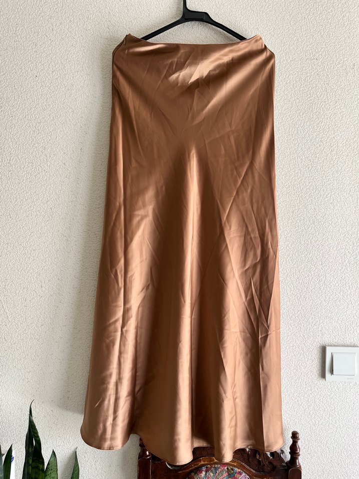 Vizon Saten Uzun Etek — görsel 2/4