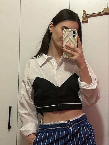 Crop gömlek