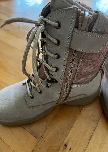 Bej Süet Kamuflaj Desenli Erkek Bot - Görsel 3