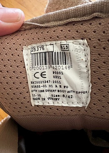 Bej Süet Kamuflaj Desenli Erkek Bot - Görsel 6