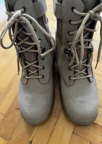 Bej Süet Kamuflaj Desenli Erkek Bot - Görsel 2