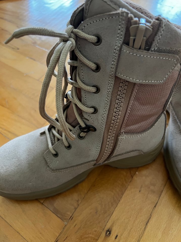 Bej Süet Kamuflaj Desenli Erkek Bot - Görsel 3