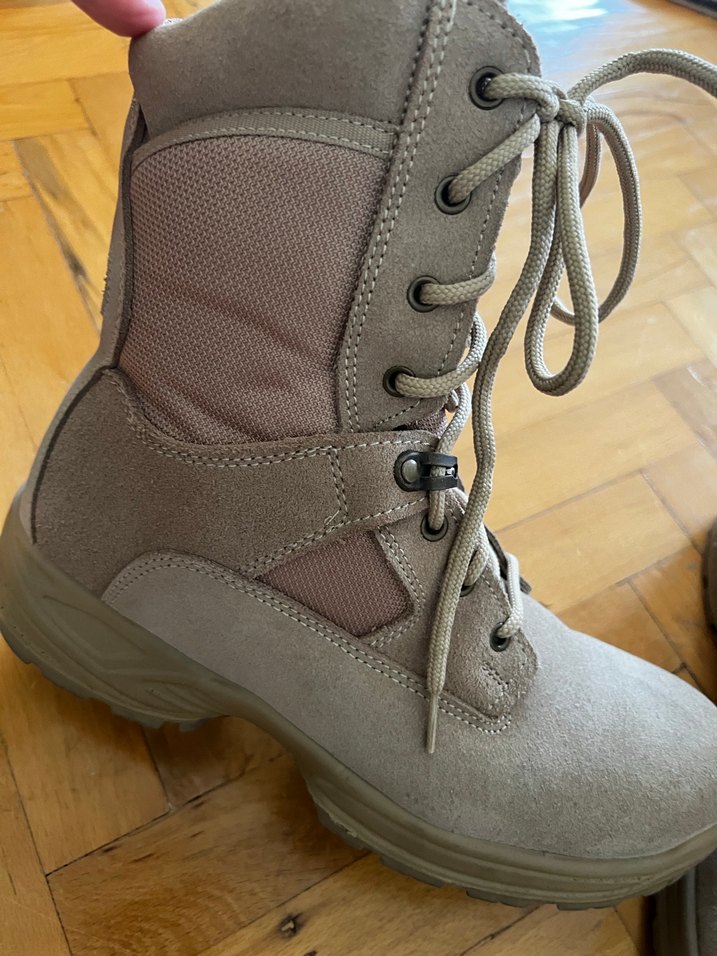 Bej Süet Kamuflaj Desenli Erkek Bot - Görsel 4