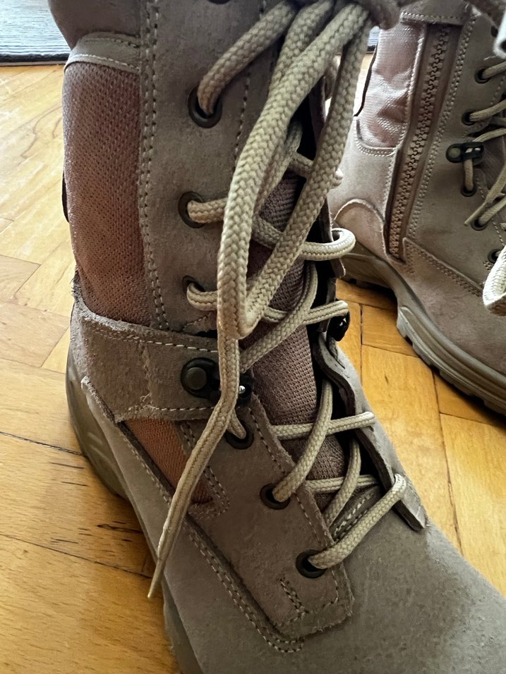 Bej Süet Kamuflaj Desenli Erkek Bot - Görsel 5