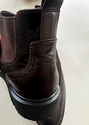 Kahverengi Deri Tokalı Erkek Bot - Görsel 3