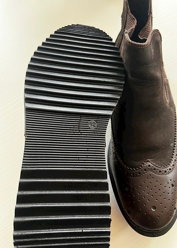 Kahverengi Deri Tokalı Erkek Bot - Görsel 5