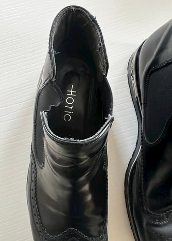 Siyah Deri Erkek Ofis Botu - Görsel 4